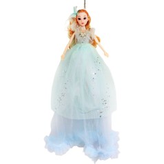 Кукла в бальном платье "Звезды", голубая