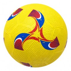М'яч футбольний, гумовий, жовтий