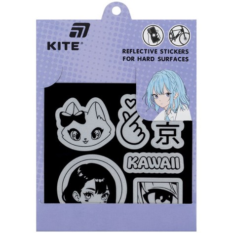 Набор стикеров светоотражающих для твердых поверхностей, Kite