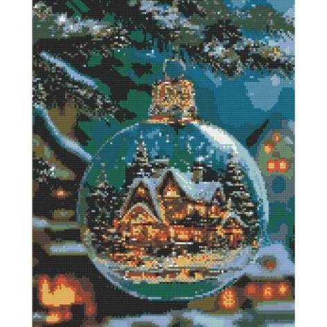Алмазная мозаика "Рождественская ночь" 40х50 см