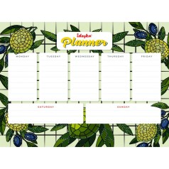 Планер на магнитной основе с алмазной мозаикой "Лимоны" 32х40 см