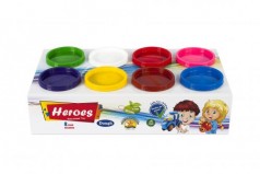 Набор теста для лепки "Heroes" 8 цветов