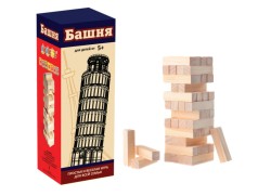Настольная игра "Башня", 44 бруска