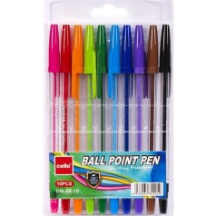 Набор шариковых ручек "КОРВИНА" 10 цветов