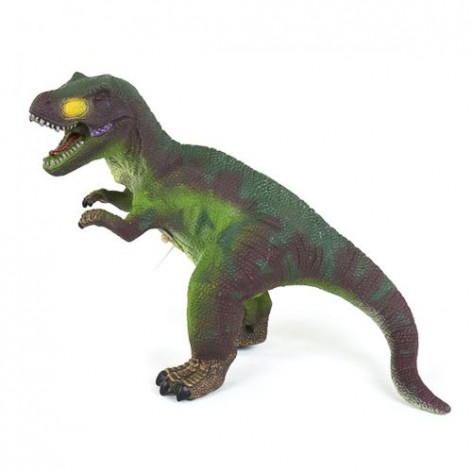 Динозавр резиновый "Тираннозавр", со звуком (зеленый)