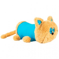 Плюшевая подушка-валик "Котик"