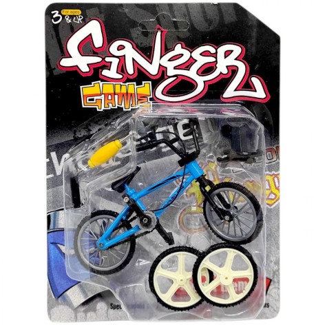 Набір фінгербайк, метал та аксесуари Крос 19 см(СИНІЙ)