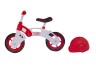 Біговел "Star Bike" з шоломом, 10" (біло-червоний)