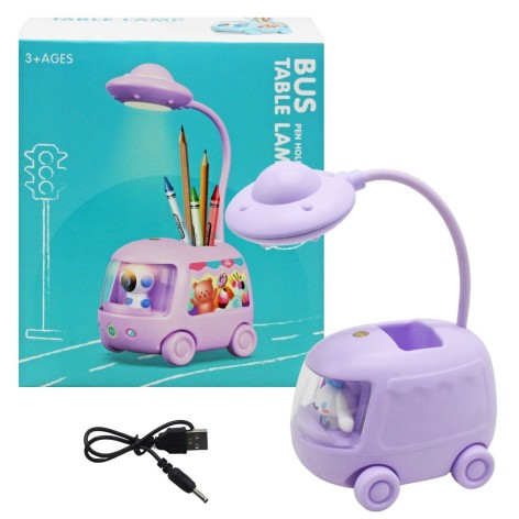 Дитяча настільна лампа portable lamp бузкова