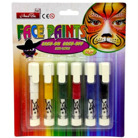 Фарба для аквагриму неонова 6 шт