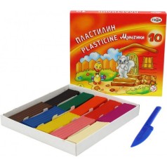 Пластилин "Мультики", 10 цветов