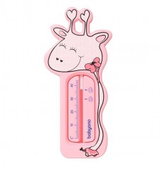 Термометр для воды "Жираф", розовый