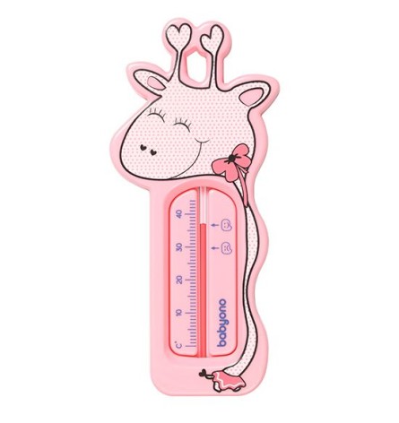 Термометр для води "Жираф", рожевий