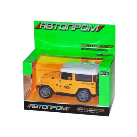 Машинка "Jeep Wrangler old" из серии "Автопром" (оранжевая)