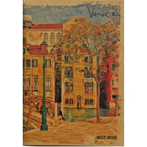 Книжка записна KRAFT В6, 36л, клітинка, колір паперу-кремовий
