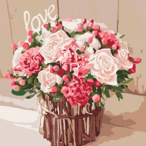 Картина за номерами "Троянди кохання"