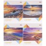 Тетрадь 60л клетка "Sunset" "Мечты сбываются" (12 экземпляров, микс)
