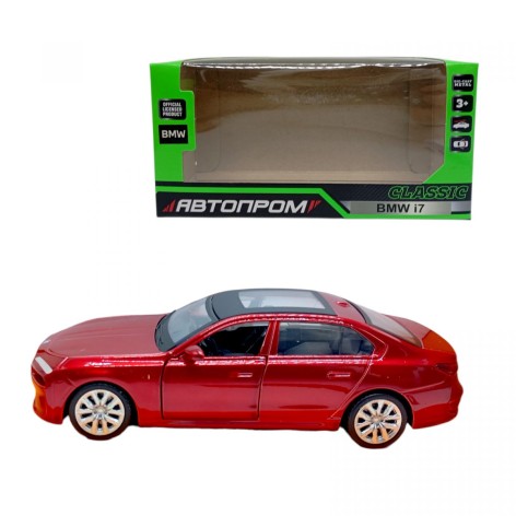 МАШИНКА АВТОПРОМ BMW i7 G70 (КРАСНАЯ)