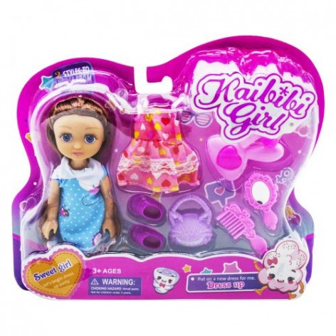 Игровой набор с куклой "Sweet girl", в голубом