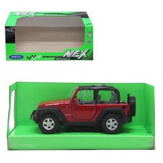 Машинка металлическая "Jeep Wrangler Rubicon", красная