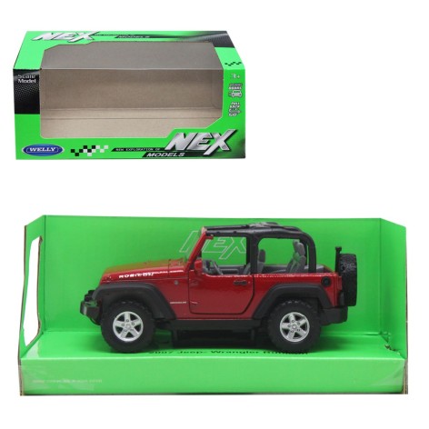 Машинка металлическая "Jeep Wrangler Rubicon", красная