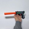 Пістолет 101 WC 3 кольори, механічний принцип роботи, приціл, глушник, стріляє орбізами, в коробці, МІКС ВИДІВ