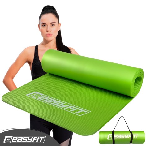 Коврик для фитнеса и йоги EasyFit NBR 10 мм Зеленый