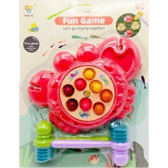 Стукалка крабик, рожева