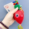Игрушка мягконабивная "Погремушка-подвеска" Клубника
