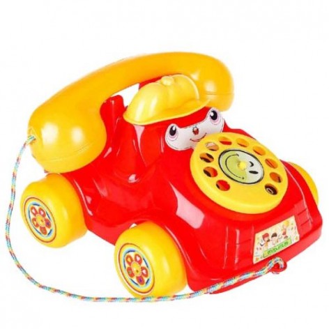 Каталка Телефон (маленький) красный.