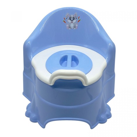 Горшок детский (синий) (разные наклейки)