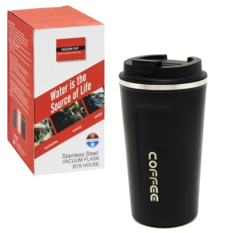 Термокухоль "Coffee", 500 мл, чорний