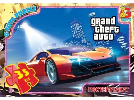 Пазли "GTA: спортивний автомобіль", 35 ел