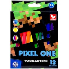 Фломастеры "Pixel One", 12 ярких цветов