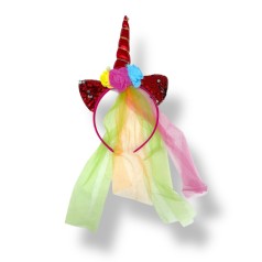 Светящийся обруч Единорожка (КРАСНЫЙ)