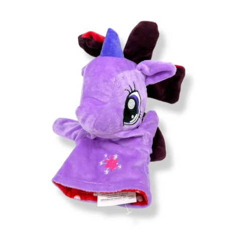 Мягкая игрушка-перчатка "Пони" (23см) (сиреневый)