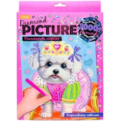 Алмазная мозаика "Diamond Picture: Королевская собачка" (20х20)