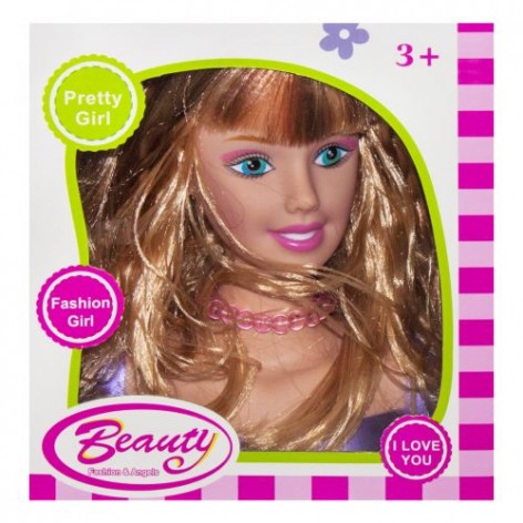 Лялька-манекен для зачісок "Beauty", фіолетова (вид 3)