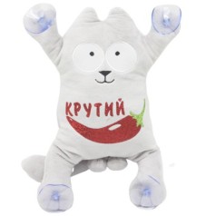 Мягкая игрушка "Кот Саймон: Крутой перец" на присосках