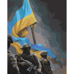 Картина за номерами з лаком та рівнем 