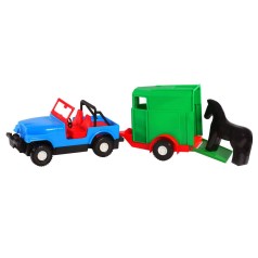 Машина "Wrangler" с прицепом (синий)