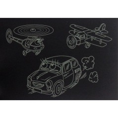 Гравюра silver metallic "Олененок" А5, эконом