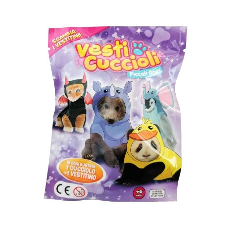 Стретч-іграшка у вигляді тварини DRESS YOUR PUPPY – ДРУЗІ В КОСТЮМЧИКАХ