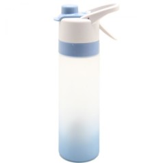 Спортивна пляшка з розпилювачем, 650 мл (синя)