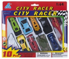 Игрушечный набор техники "CITI RACER"  10 элементов