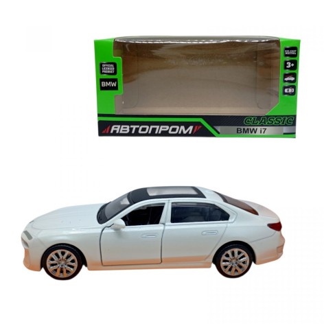 МАШИНКА АВТОПРОМ BMW i7 G70 (БЕЛАЯ)