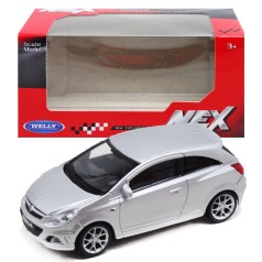 Машина металл 1:43 OPEL CORSA серая