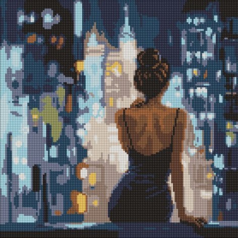 Алмазная мозаика - "Конец вечеринки" ©art_selena_ua, 40х40см