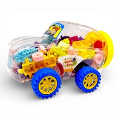 Конструктор "Машинка" 128 дет (22,2*15,5*13) см