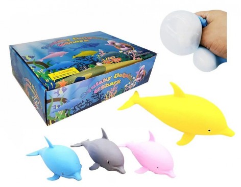 Набор антистресс игрушек "Дельфин", 12 штук
